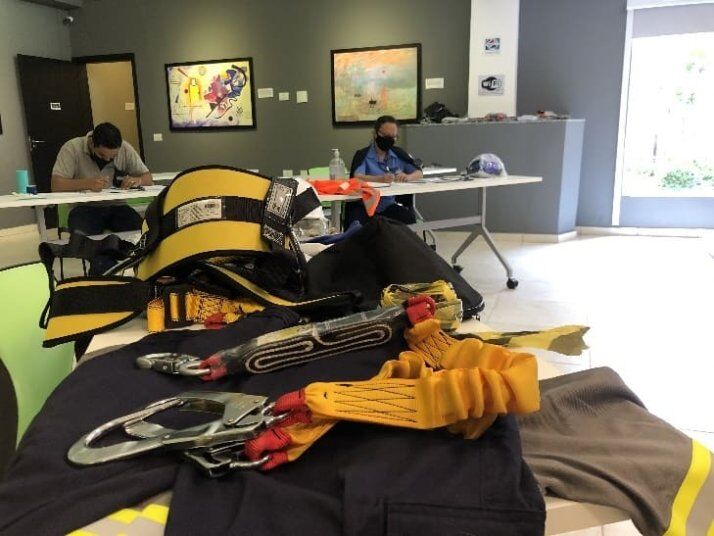 Demonstração dos EPIs