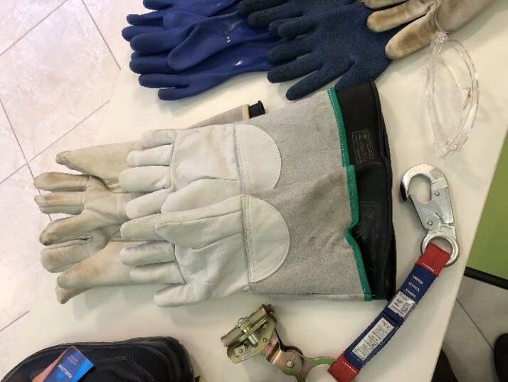 Demonstração dos EPIs